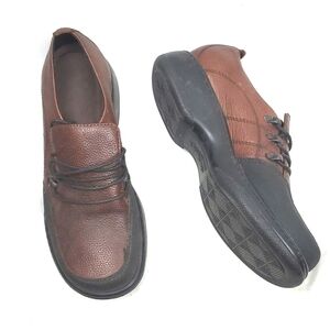 Dansko Black‎ and Brown Leather Loafer